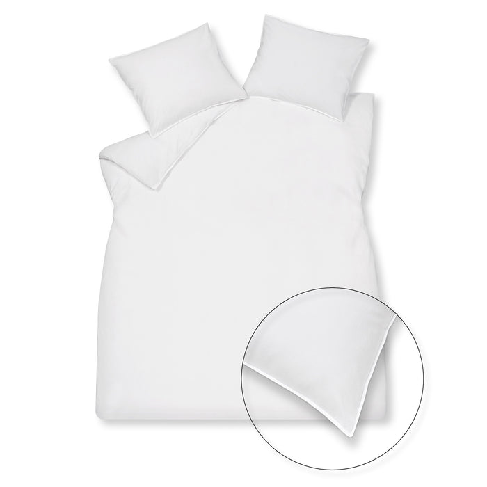 Vandyck Washed Cotton Dekbedovertrek 240 x 200/220 cm - Wit