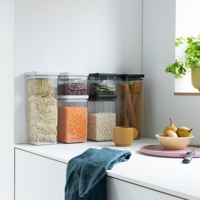 Brabantia Tasty+ Stapelbare Voorraadbus 1,6 L - Wit