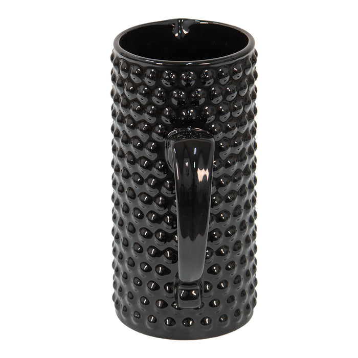 Clayre & Eef Decoratie Kan  14x9x20 cm Zwart Keramiek Waterkan