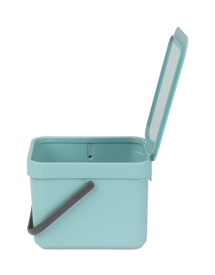 Brabantia Sort & Go Afvalemmer 6 L - Lichtblauw