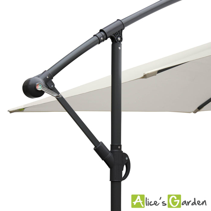 sweeek - Zweefparasol vierkant 3x3m