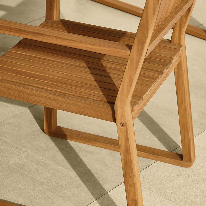 Kave Home Emili Tuinstoel - Bruin