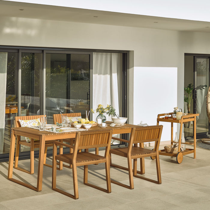 Kave Home Emili Tuinstoel - Bruin