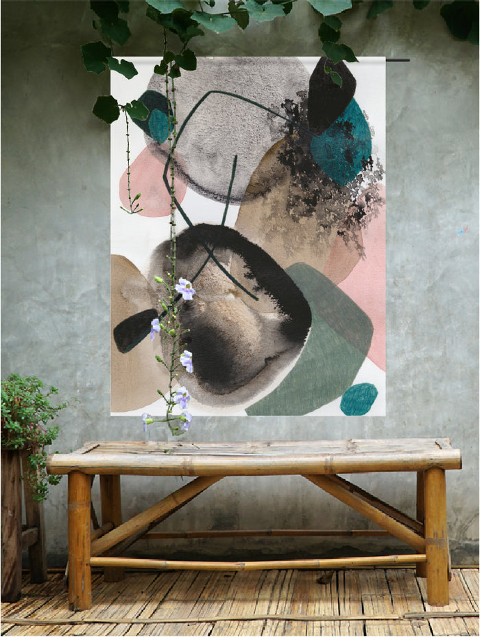 Urban Cotton - Splash - Wandkleed Outdoor