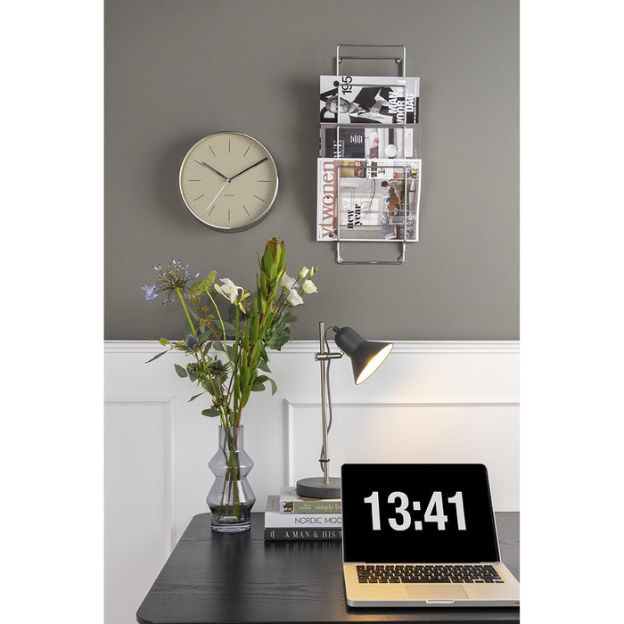 present time - Vaas Blush - Glas Donker Grijs - Medium - 12,5x25cm