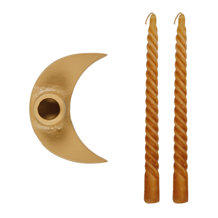 Á la Moon Kandelaar en Kaarsenset - Mustard