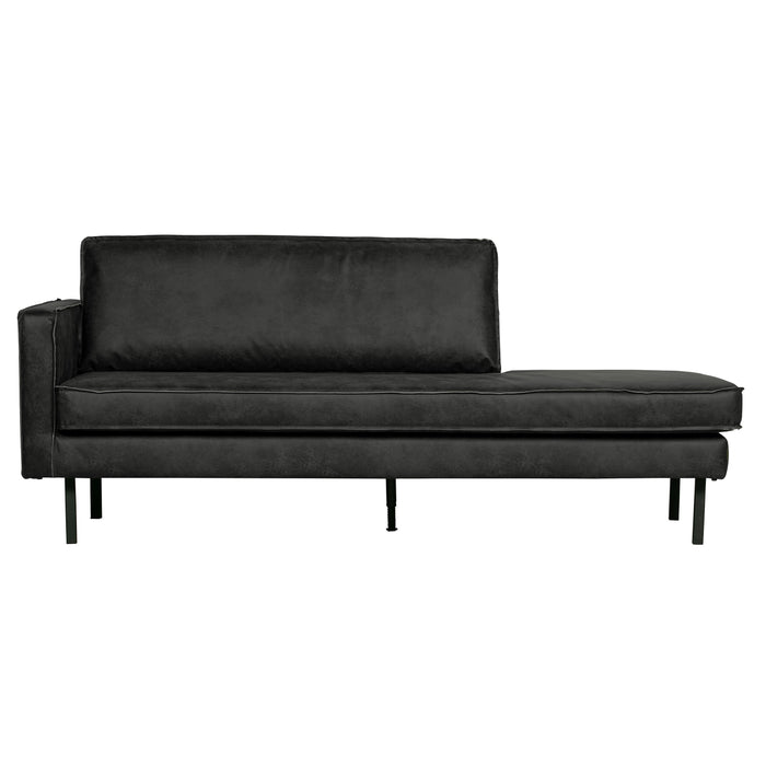 WOOOD Rodeo Daybed Links - Eco-leder -  Zwart