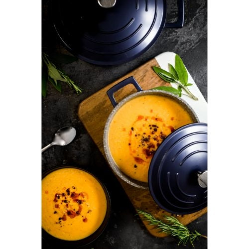 Braadpan, 24 cm, 4 L, Gietaluminium, Metallic Blauw - MasterClass