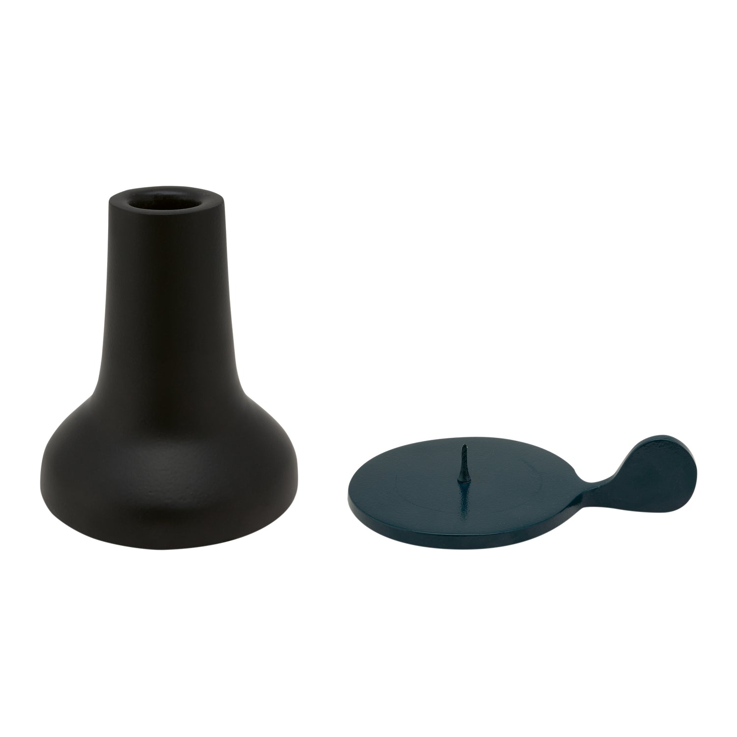 vtwonen Kandelaars - Set van 2 - Zwart en Donkerblauw