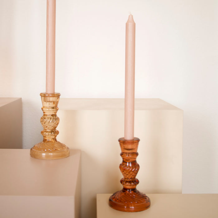 Á la Antique Glass Kandelaar - Terra