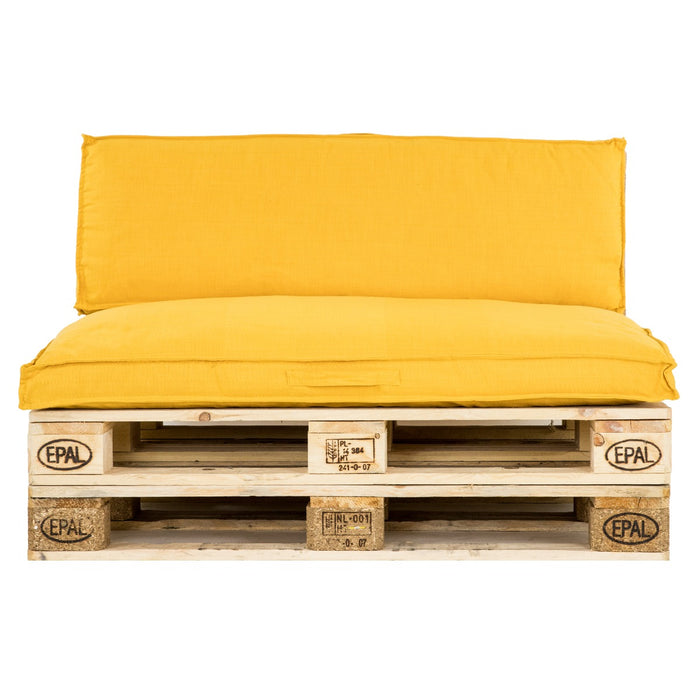 Unique Palletkussen Zitkussen Luanda Goudgeel - 120 x 80 cm