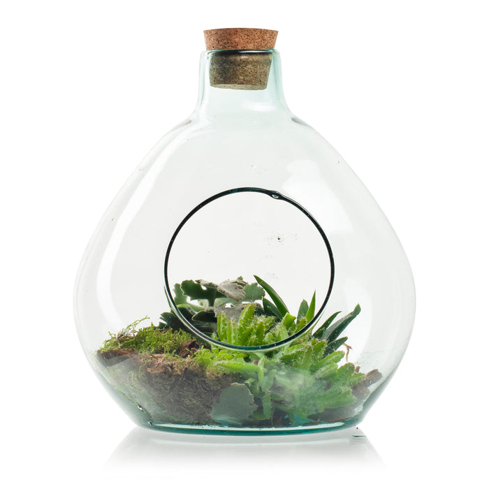 WTVAZ Elaine eco vaas met gat en kurk H25 x ø22 cm