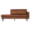 WOOOD Rodeo Daybed Rechts - Eco-leder -  Cognac