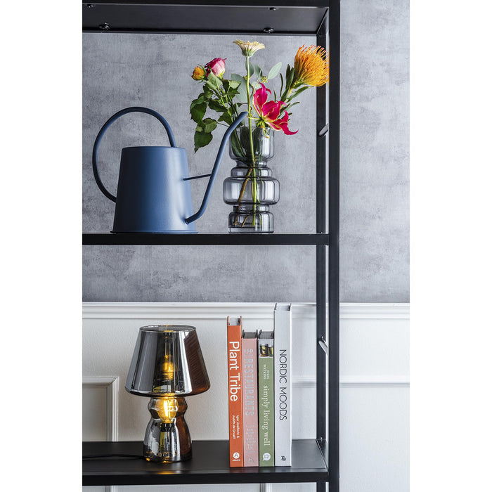 present time - Vaas Courtly - Glas Donker Grijs - Large - 14x25cm