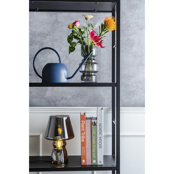 present time - Vaas Courtly - Glas Donker Grijs - Large - 14x25cm