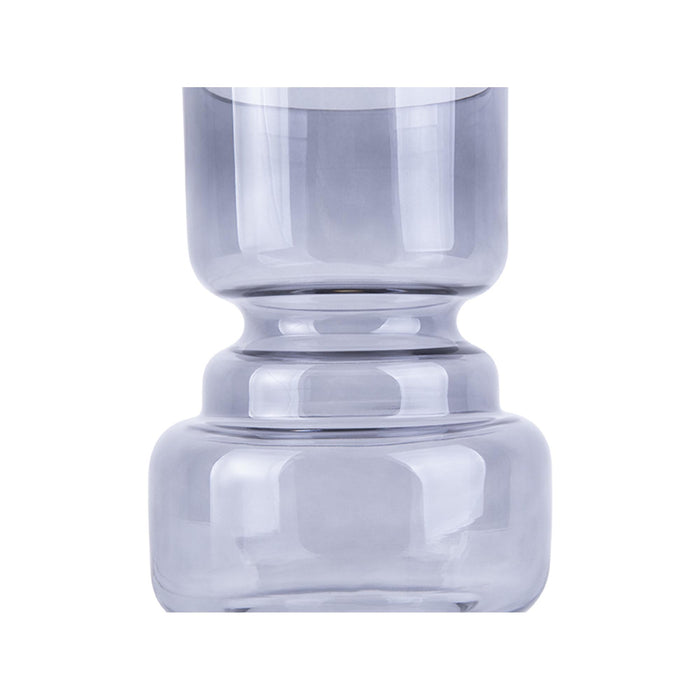 present time - Vaas Courtly - Glas Donker Grijs - Large - 14x25cm