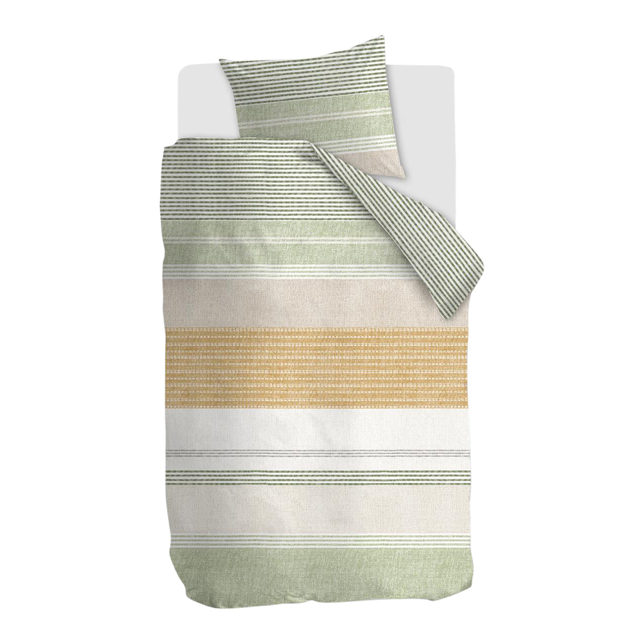 Ariadne at Home Lin Dekbedovertrek 140 x 200/220 cm - Oker