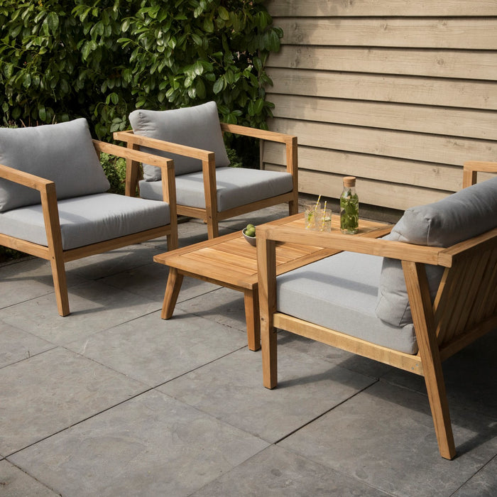 WOOOD Lucca Loungeset - 2-zitsbank en Tuinstoelen