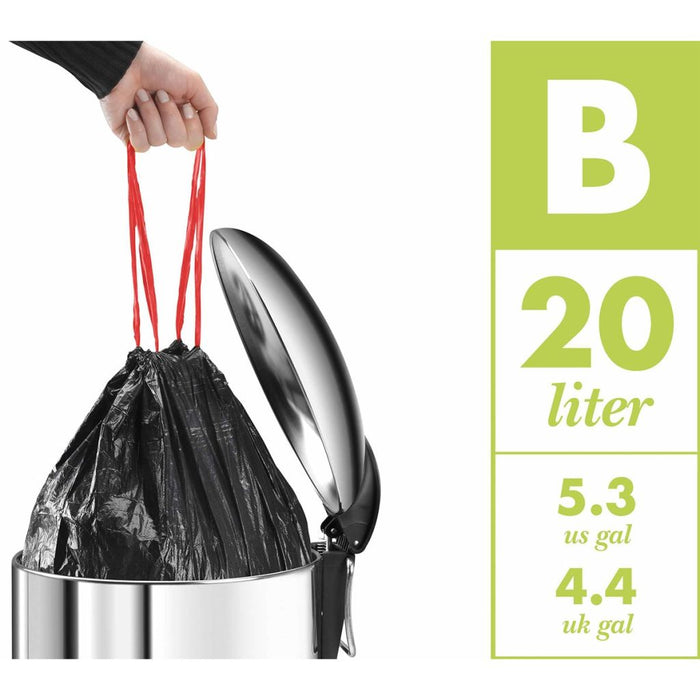 Hailo Pedaalemmer Oko Duo Plus maat L 17+9 L roestvrij staal 0630-200