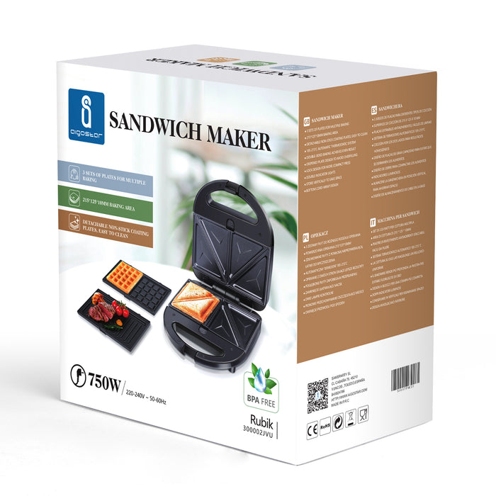 Aigostar Rubik 30JVU - Tosti-ijzer