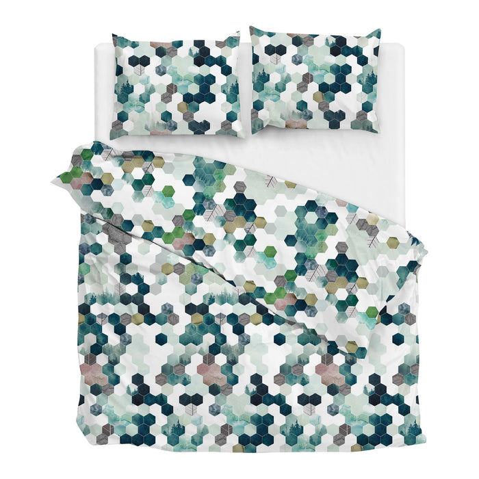 Zo! Home Marsala Dekbedovertrek 200TC x 200TC/220 cm - Groen