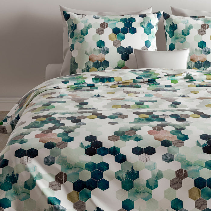 Zo! Home Marsala Dekbedovertrek 200TC x 200TC/220 cm - Groen