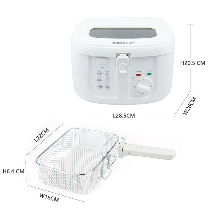 Aigostar Indra 30HEX - Frituurpan