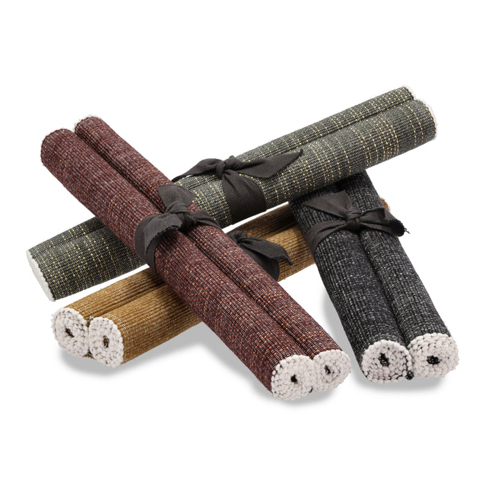 Södahl Sparkle Placemat 33 x 48 cm - Zwart - 2 st.