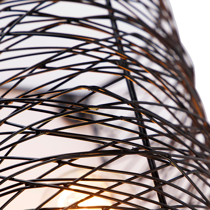 QAZQA Wandlamp sarella - Zwart - Design - L 200mm