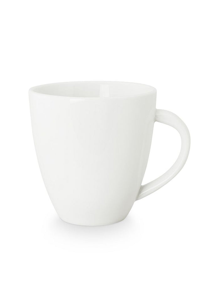 vtwonen Mini Mokken met Oor - Set van 6 - Wit - Porselein - 150ml