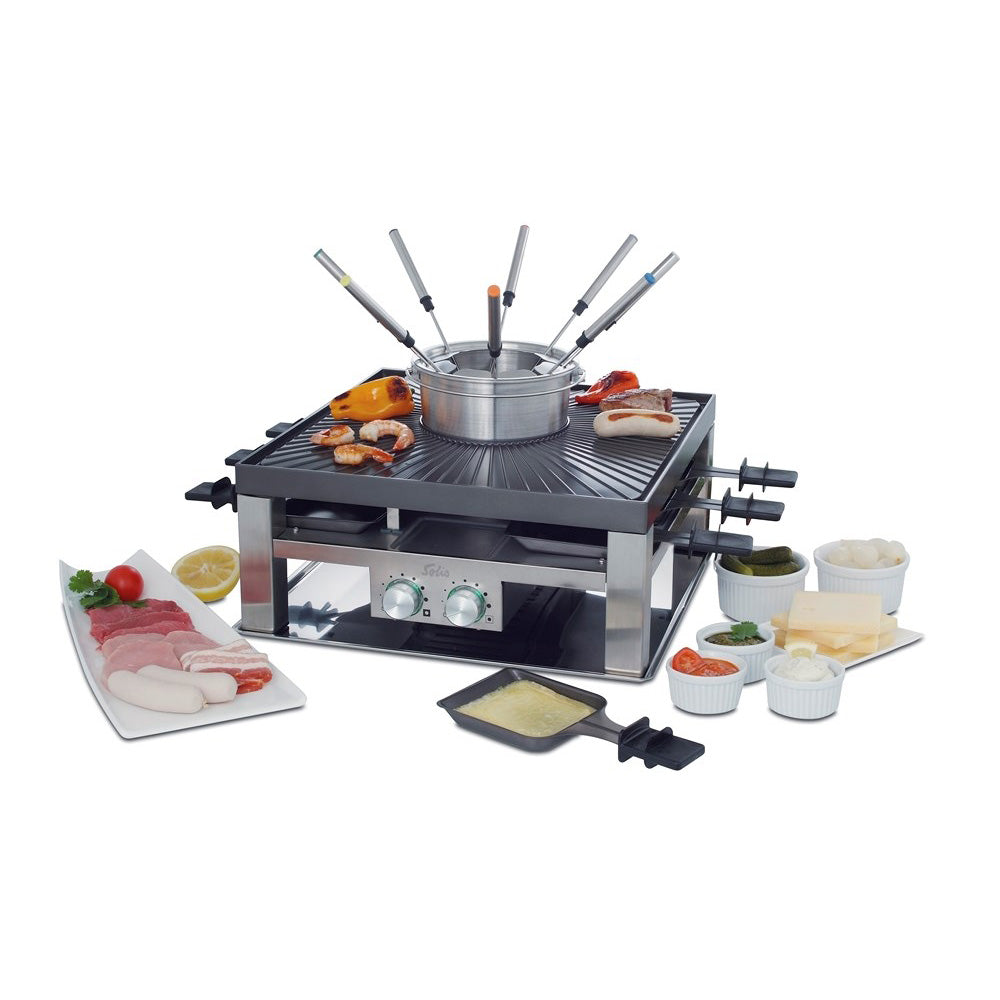 SOLIS 796 3-in-1 Combi Grill, Fondue & Gourmet
