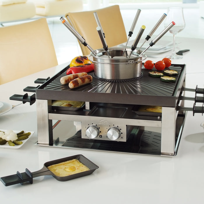 SOLIS 796 3-in-1 Combi Grill, Fondue & Gourmet