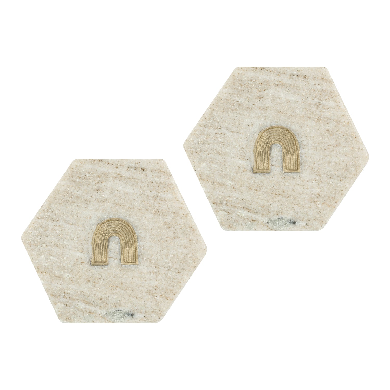 Á la Marble Rainbow Onderzetters - Set van 2