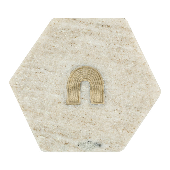 Á la Marble Rainbow Onderzetters - Set van 2