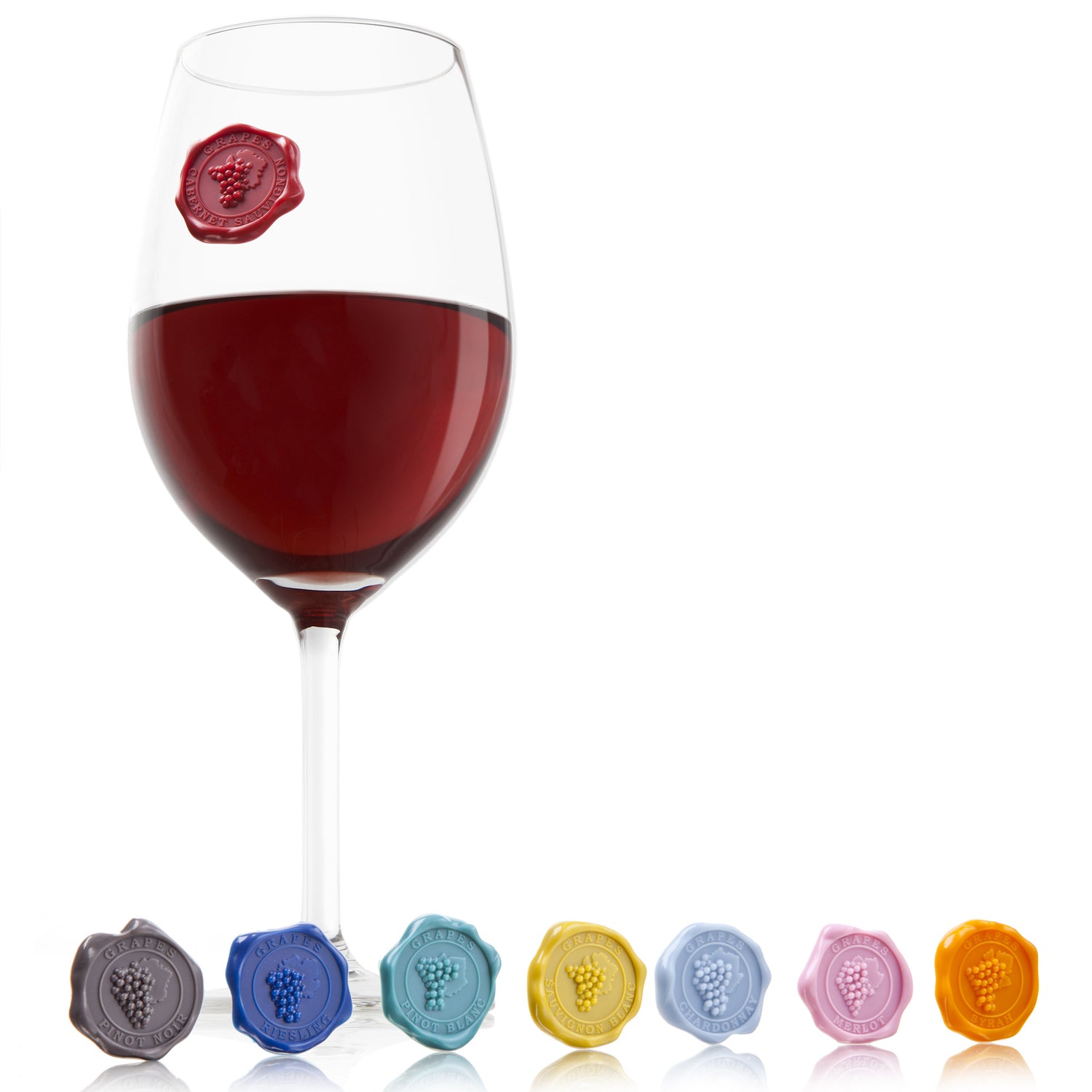 Vacuvin Glas Markers Grapes