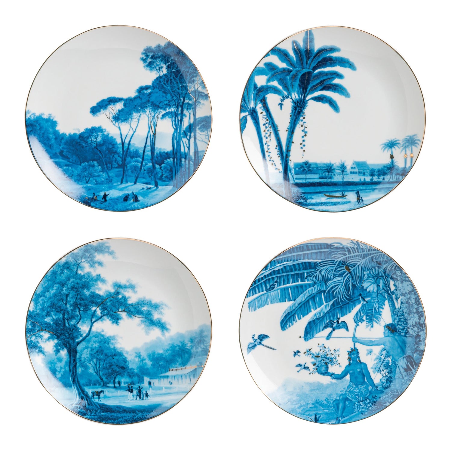 &k amsterdam Landscape Servies - 4 stuks