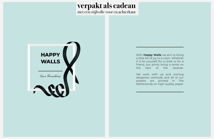 Happy Walls - Babykamer Posters - Set van 6 Dieren