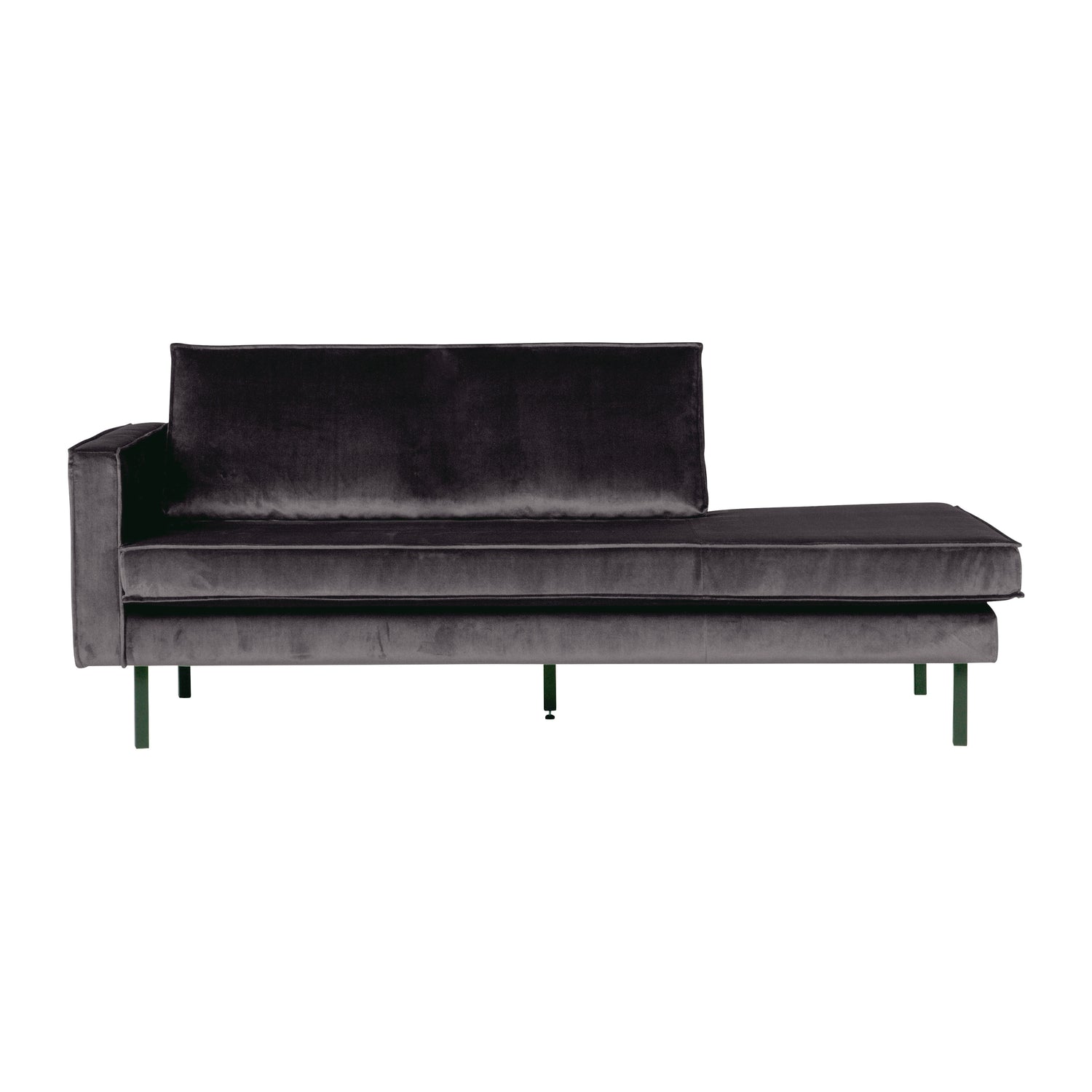 WOOOD Rodeo Daybed Links - Velvet -  Antraciet
