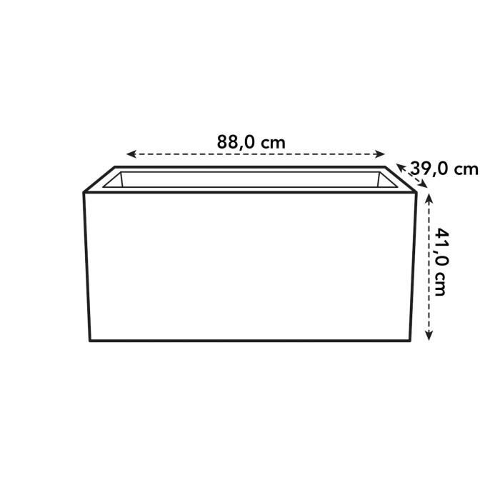 ELHO plantenbak op wielen Vivo 90 - matte afwerking - 39x88xH41cm