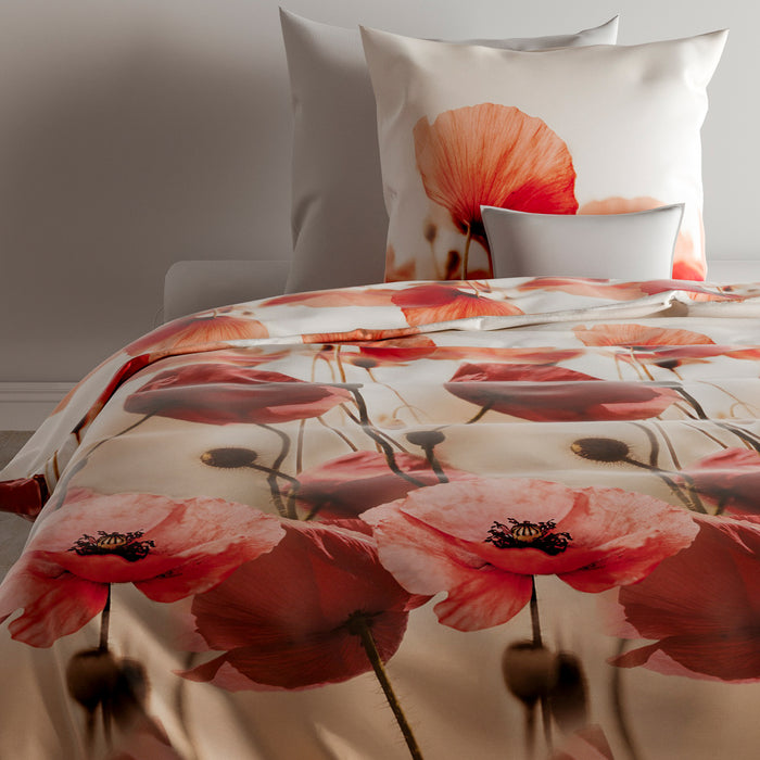 Zo! Home Sidari Dekbedovertrek 140 x 200TC/220 cm - Rood