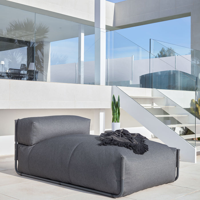 Kave Home Square Lounger - Donkergroen - D 165 x B 101 x H 65 cm