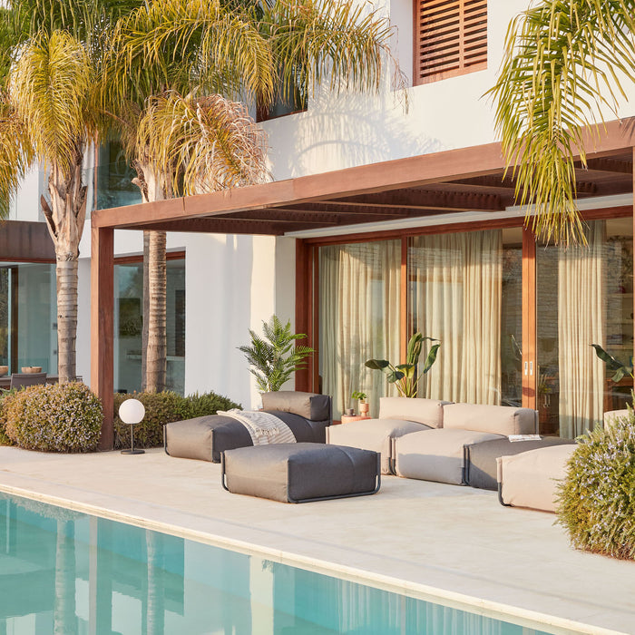 Kave Home Square Lounger - Donkergroen - D 165 x B 101 x H 65 cm