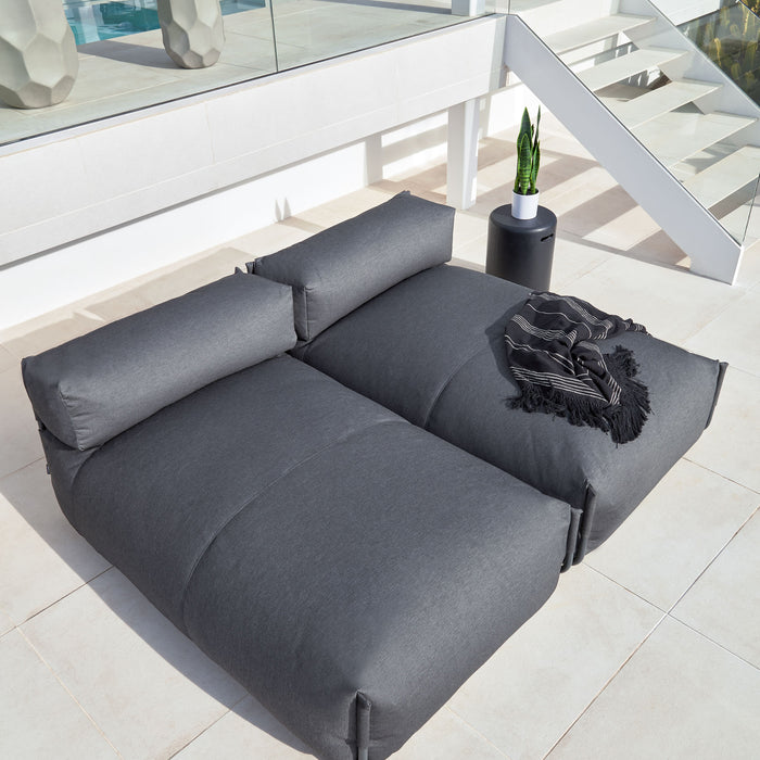 Kave Home Square Lounger - Donkergroen - D 165 x B 101 x H 65 cm