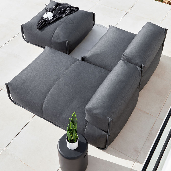 Kave Home Square Lounger - Donkergroen - D 165 x B 101 x H 65 cm