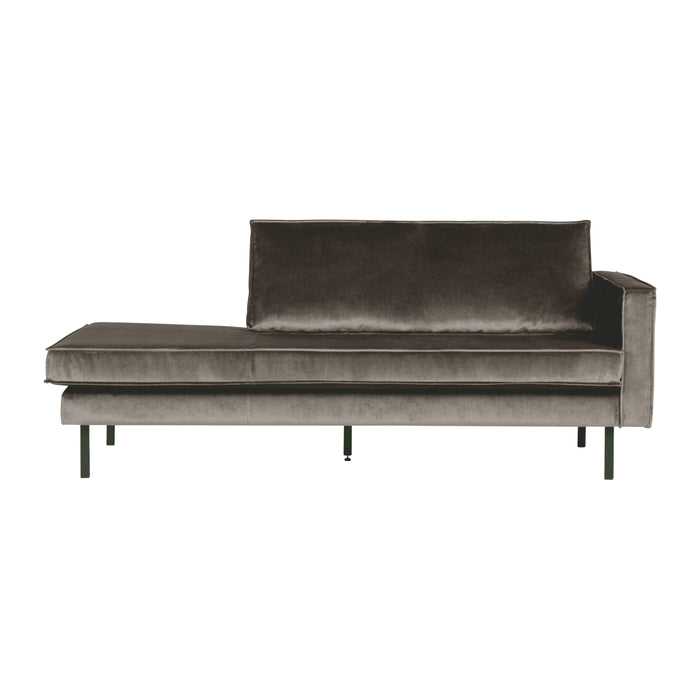 WOOOD Rodeo Daybed Rechts - Velvet -  Taupe
