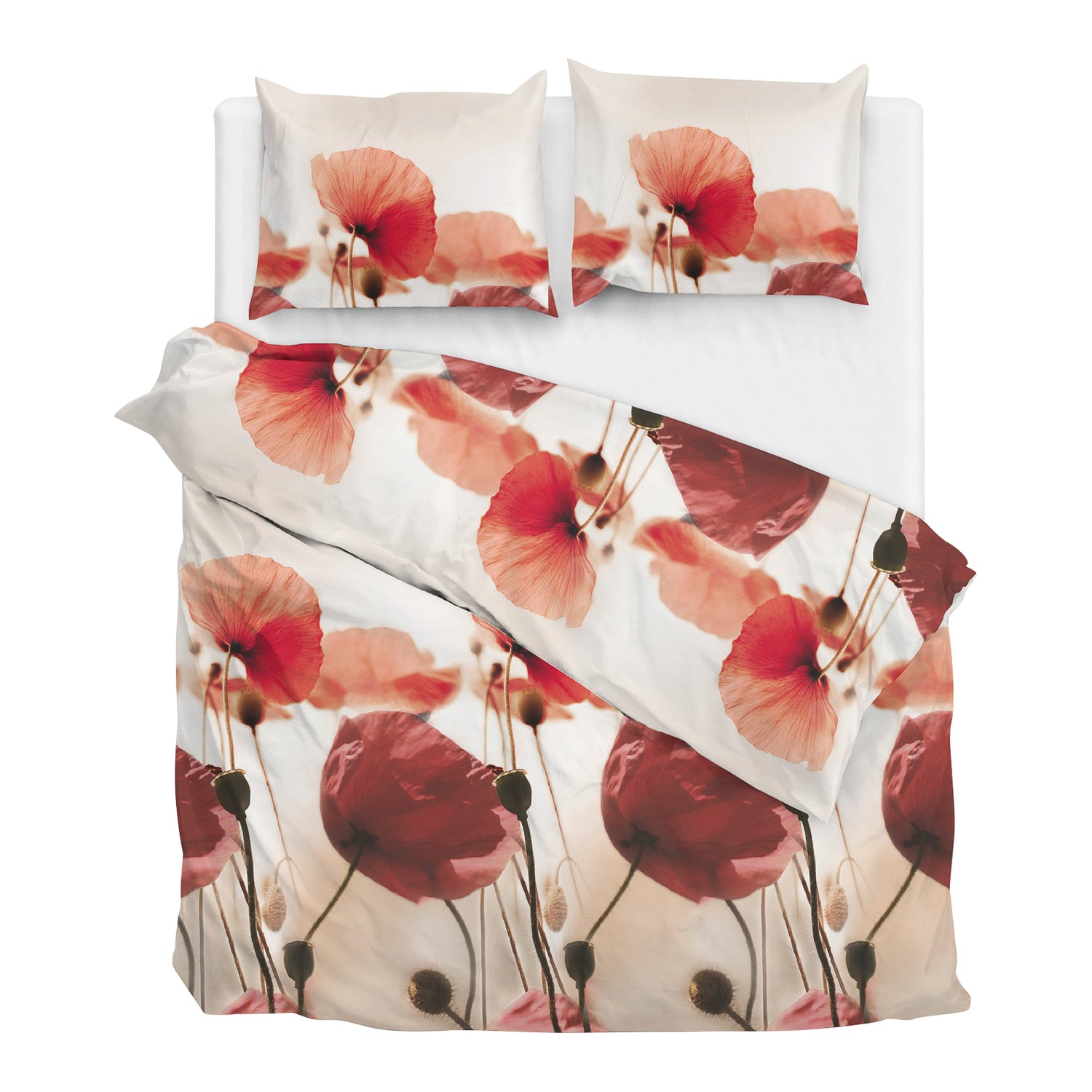 Zo! Home Sidari Dekbedovertrek 240 x 200/220 cm - Rood