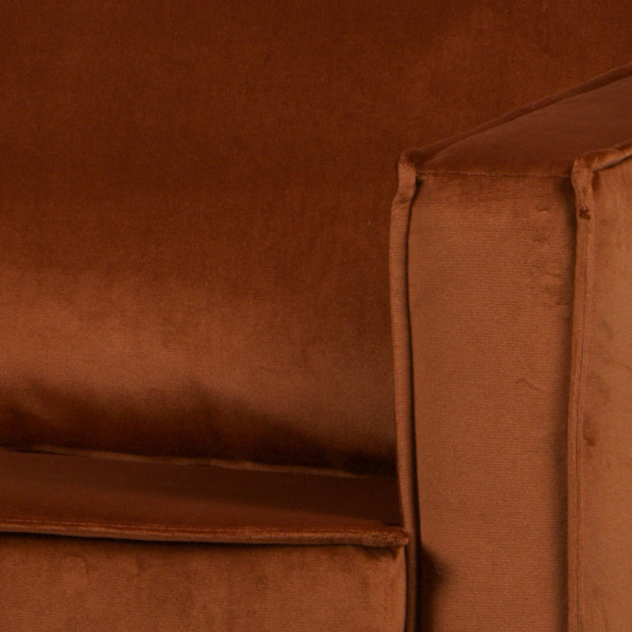 WOOOD Rodeo Daybed Rechts - Velvet -  Roest