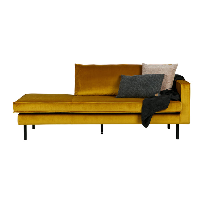 WOOOD Rodeo Daybed Rechts - Velvet -  Oker