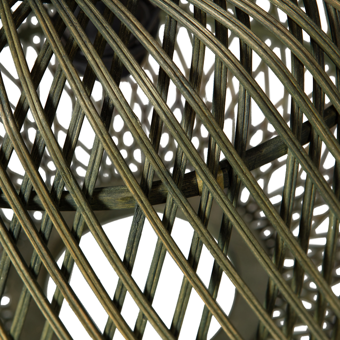 WOOOD Moza Hanglamp - Bamboe - Groen - 36x36x36