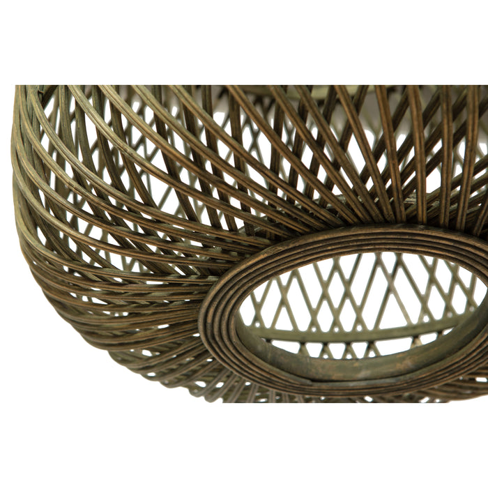 WOOOD Moza Hanglamp - Bamboe - Groen - 36x36x36